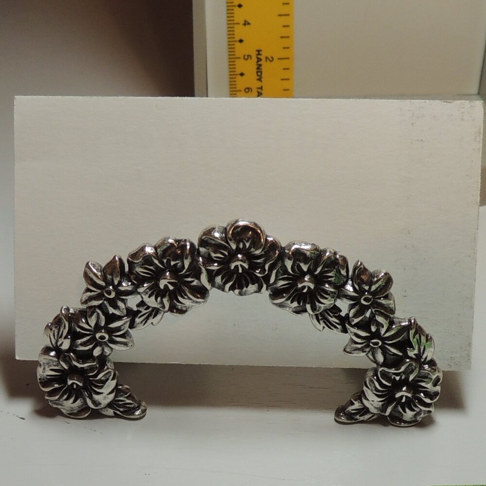 floral business card holder